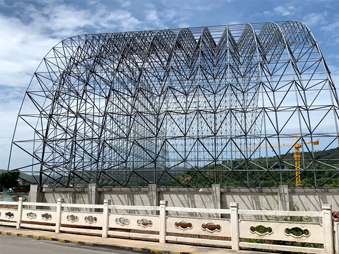 漯河山寨矿储煤棚网架